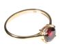 10CT GOLD AND RHODOLITE GARNET SOLITAIRE RING at Ross's Online Art Auctions