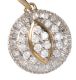 9CT GOLD AND DIAMOND CLUSTER PENDANT at Ross's Online Art Auctions