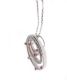 9CT WHITE GOLD PIERCED RUBY AND DIAMOND PENDANT AND CHAIN at Ross's Online Art Auctions