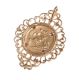 9CT GOLD FILIGREE PENDANT SET WITH AN 1897 HALF-SOVEREIGN COIN at Ross's Online Art Auctions