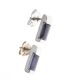 9CT WHITE GOLD TANZANITE EARRINGS at Ross's Online Art Auctions