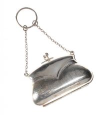 ENGRAVED STERLING SILVER COIN PURSE at Ross's Online Art Auctions