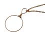 9CT GOLD CASED SINGLE LORGNETTE ON A 9CT GOLD PRINCESS OF WALES CHAIN at Ross's Online Art Auctions
