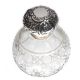 STERLING SILVER TOPPED PERFUME DECANTER WITH HOBNAIL CUT GLASS at Ross's Online Art Auctions