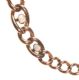 9CT ROSE GOLD GATE LINK BRACELET WITH HEART-SHAPED PADLOCK CLASP SET WITH OPAL at Ross's Online Art Auctions