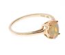 9CT GOLD AND OPAL SOLITAIRE RING at Ross's Online Art Auctions