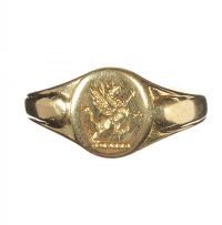 18CT GOLD GENT'S SIGNET RING at Ross's Online Art Auctions