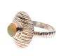 STERLING SILVER AND ETHIOPIAN OPAL DRESS RING at Ross's Online Art Auctions