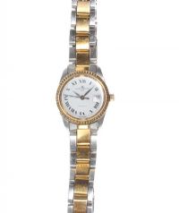 BAUME & MERCIER GOLD-PLATED STAINLESS STEEL LADY'S WRIST WATCH at Ross's Online Art Auctions