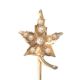 14CT GOLD STICK PIN SET WITH SEED PEARLS at Ross's Online Art Auctions