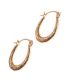 ENGRAVED 9CT GOLD HOOP EARRINGS at Ross's Online Art Auctions
