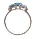 STERLING SILVER LONDON BLUE AND WHITE TOPAZ DRESS RING at Ross's Online Art Auctions