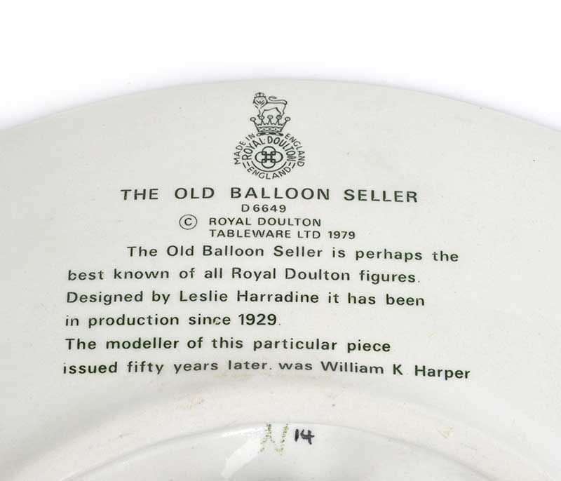 ROYAL DOULTON WALL PLATE at Ross's Online Art Auctions