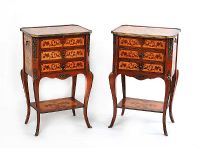 PAIR OF FRENCH INLAID LOCKERS at Ross's Online Art Auctions