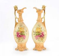 PAIR OF VICTORIAN EWERS at Ross's Online Art Auctions
