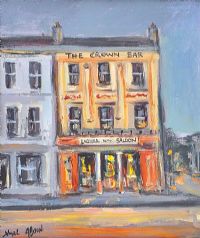 THE CROWN BAR, BELFAST by Nigel Allison at Ross's Online Art Auctions