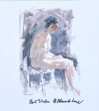 SEATED LADY by Basil Blackshaw HRHA HRUA at Ross's Online Art Auctions