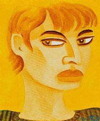 YELLOW WOMAN by Graham Knuttel at Ross's Online Art Auctions