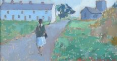 COUNTRY ROAD IN FRANCE by James MacKeown RUA at Ross's Online Art Auctions