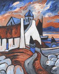 COASTAL ABODE by J.P. Rooney at Ross's Online Art Auctions