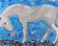 WHITE HORSE by David Johnston at Ross's Online Art Auctions