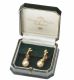 1980'S GOLD-TONE METAL AND FAUX PEARL DROP EARRINGS FROM HARRODS OF LONDON at Ross's Online Art Auctions