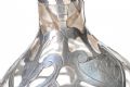 SILVER OVERLAY GLASS PERFUME BOTTLE at Ross's Online Art Auctions