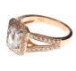 18CT ROSE GOLD DIAMOND CLUSTER RING at Ross's Online Art Auctions