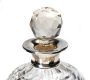 STERLING SILVER RIMMED CUT GLASS PERFUME BOTTLE at Ross's Online Art Auctions