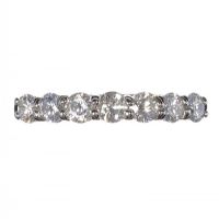 18CT WHITE GOLD AND DIAMOND SEVEN STONE RING at Ross's Online Art Auctions