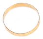 18CT GOLD BRIGHT-CUT SLAVE BANGLE at Ross's Online Art Auctions