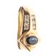 14CT GOLD SAPPHIRE AND DIAMOND HOOP EARRINGS at Ross's Online Art Auctions