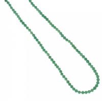 LONG STRAND OF KNOTTED JADE BEADS at Ross's Online Art Auctions