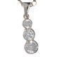 9CT WHITE GOLD AND CUBIC ZIRCONIA PENDANT ON A 9CT WHITE GOLD CHAIN at Ross's Online Art Auctions