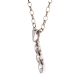 9CT WHITE GOLD AND CUBIC ZIRCONIA PENDANT ON A 9CT WHITE GOLD CHAIN at Ross's Online Art Auctions