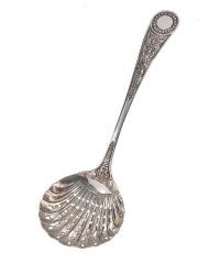 VICTORIAN SILVER-PLATED SUGAR SIFTER SPOON at Ross's Online Art Auctions