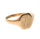 9CT GOLD ENGRAVED GENT'S SIGNET RING at Ross's Online Art Auctions