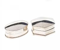 PAIR OF STERLING SILVER PILL BOXES at Ross's Online Art Auctions