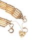 9CT GOLD GATE LINK BRACELET WITH HEART-SHAPED PADLOCK CLASP at Ross's Online Art Auctions