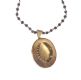 14CT GOLD GEM-SET LOCKET ON BEADED JET NECKLACE at Ross's Online Art Auctions
