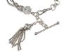 STERLING SILVER ALBERTINA-STYLE BRACELET WITH T-BAR AND TASSEL at Ross's Online Art Auctions