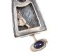 STERLING SILVER BIRD-HOUSE BROOCH SET WITH SAPPHIRE BY THE DESIGNER ALAN ARDIFF at Ross's Online Art Auctions