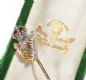 18CT GOLD REGIMENTAL STICK PIN WITH ENAMEL AND DIAMONDS IN ORIGINAL PRESENTATION BOX at Ross's Online Art Auctions
