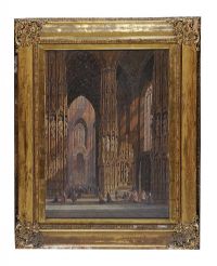 LA CATHEDRALE A'BURGOS BY H. SCHAFER  at Ross's Online Art Auctions