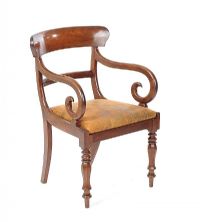 VICTORIAN MAHOGANY CARVER CHAIR at Ross's Online Art Auctions