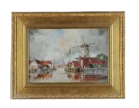 L. VAN STAATEN WATERCOLOUR DRAWING at Ross's Online Art Auctions