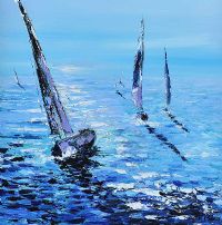 THE YACHT RACE by Hannah O'Hanlon at Ross's Online Art Auctions