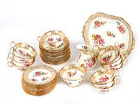 THIRTY-NINE PIECE HAMMERSLY CHINA TEA SET at Ross's Online Art Auctions