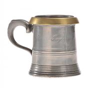 VICTORIAN PEWTER MUG at Ross's Online Art Auctions