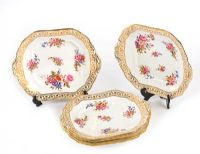 SIX HAMMERSLEY CHINA SANDWICH PLATES at Ross's Online Art Auctions
